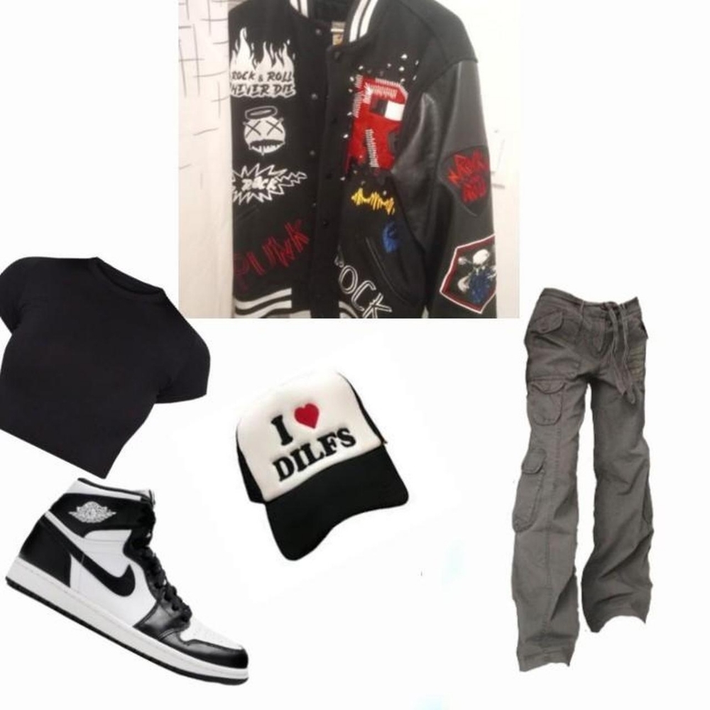 Varsity punk rock jacket